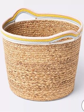 Cloud island Woven Hyacinth Storage Basket Cubby Tote